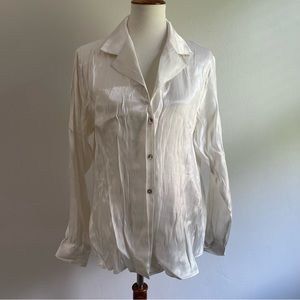 Vintage Button Up Long Sleeve Blouse